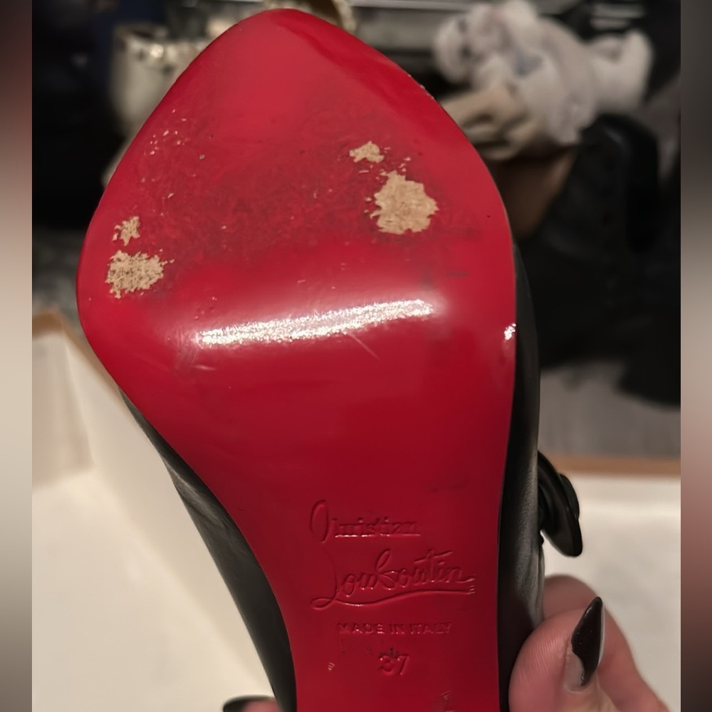 💥PRICE DROP💥Authentic♥️Christian Louboutins🖤EUC Pinched Toe Platform - Picture 4 of 16